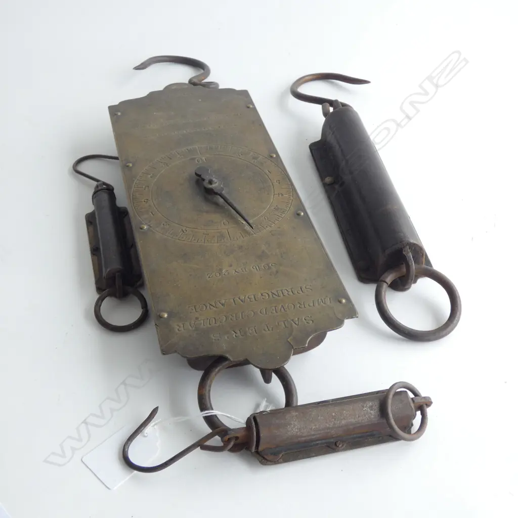 4 SALTERS SPRING BALANCES H.290mm Image 1++