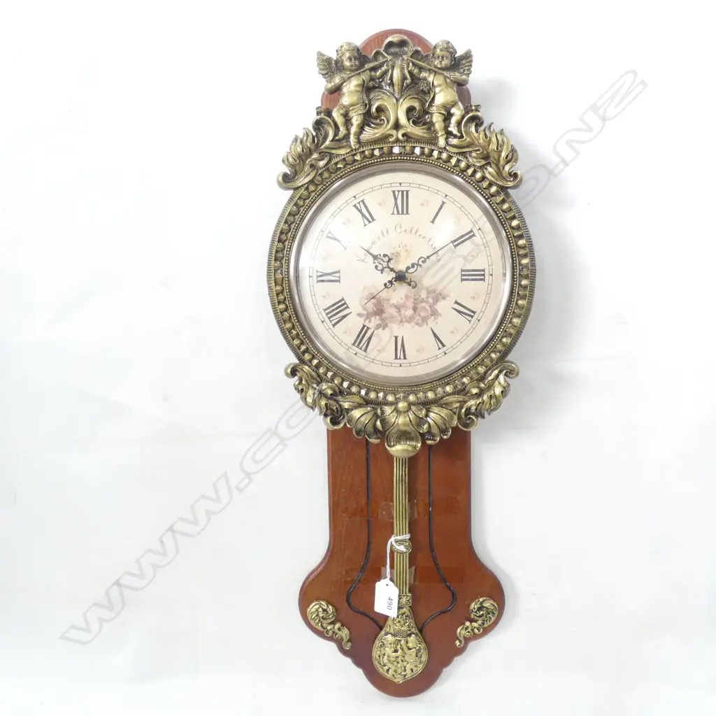 VINTAGE STYLE WALL CLOCK H.650mm + weights Image 1++