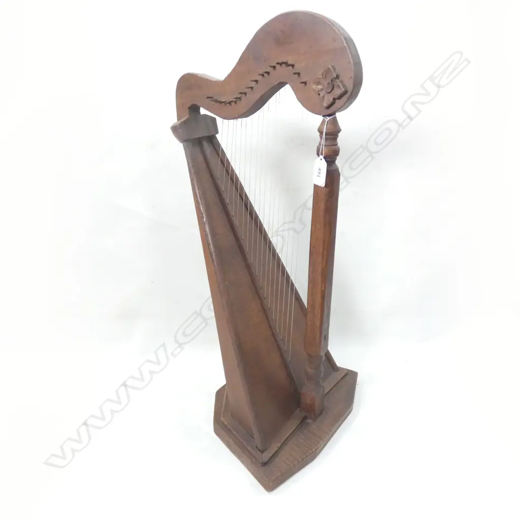 SM VINTAGE WOODEN HARP H. 620MM Image 1++