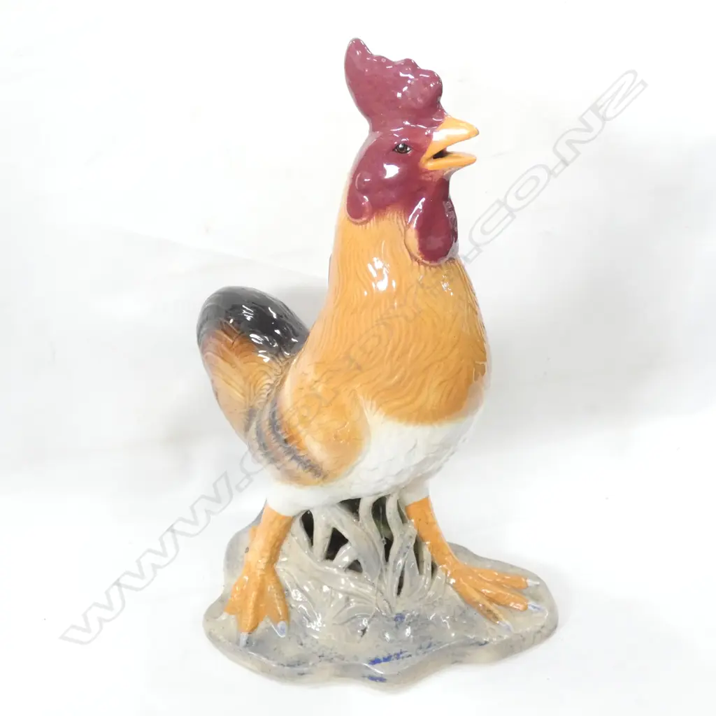 LARGE CERAMIC ROOSTER (REPAIRS) H.530mm Image 1++