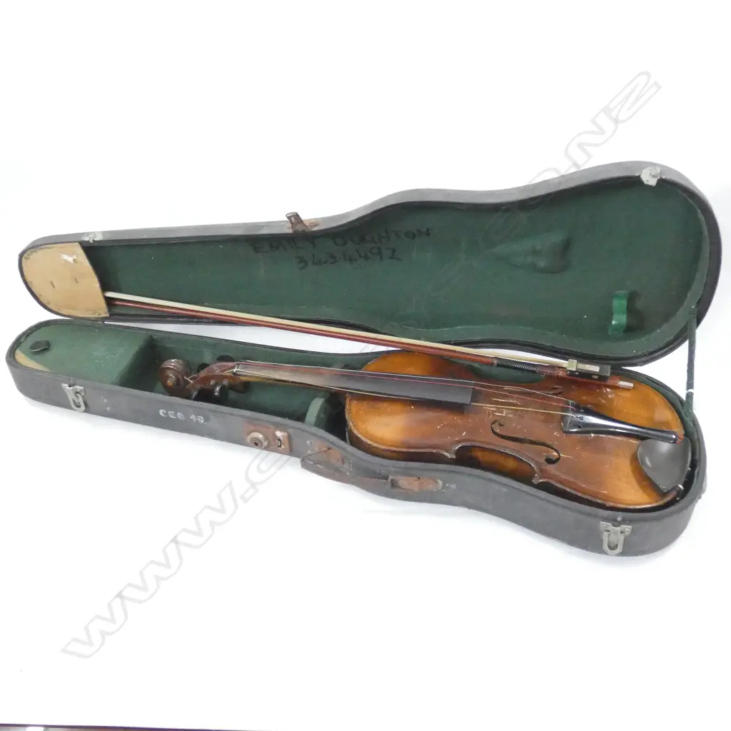 CASED HOPF VIOLIN (L 580MM)  - INCL. BOW   Image 1++