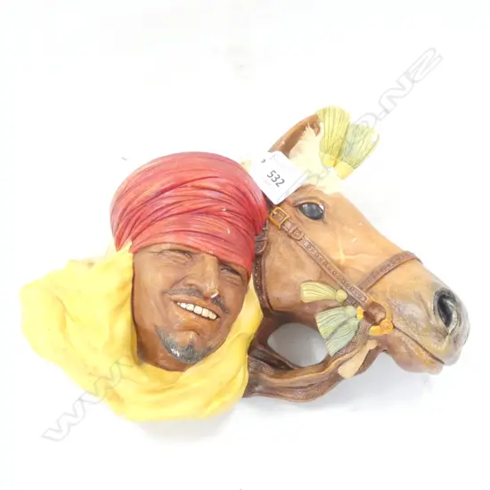 BOSSON ARAB & HORSE WALL PLAQUE W.250mm