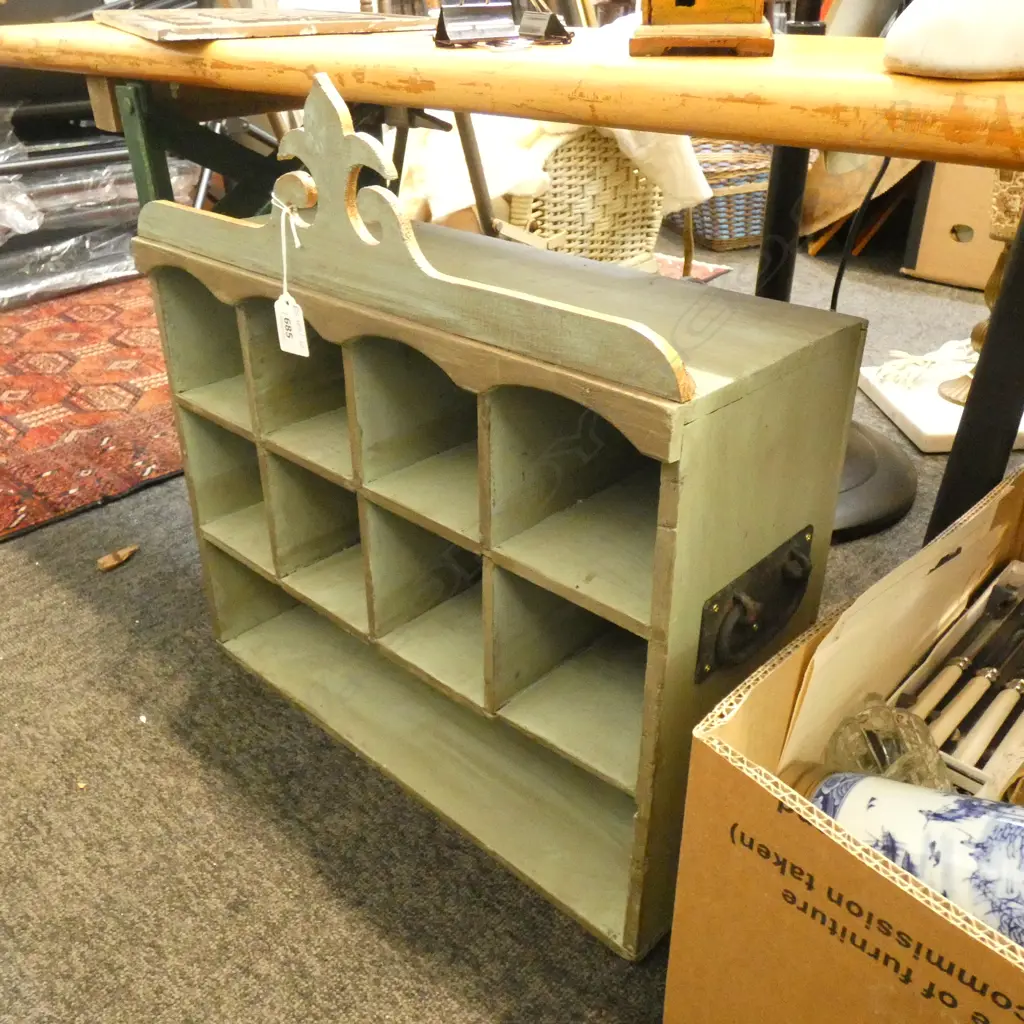 PAINTED WOODEN SHELVES W.455mm Image 1++