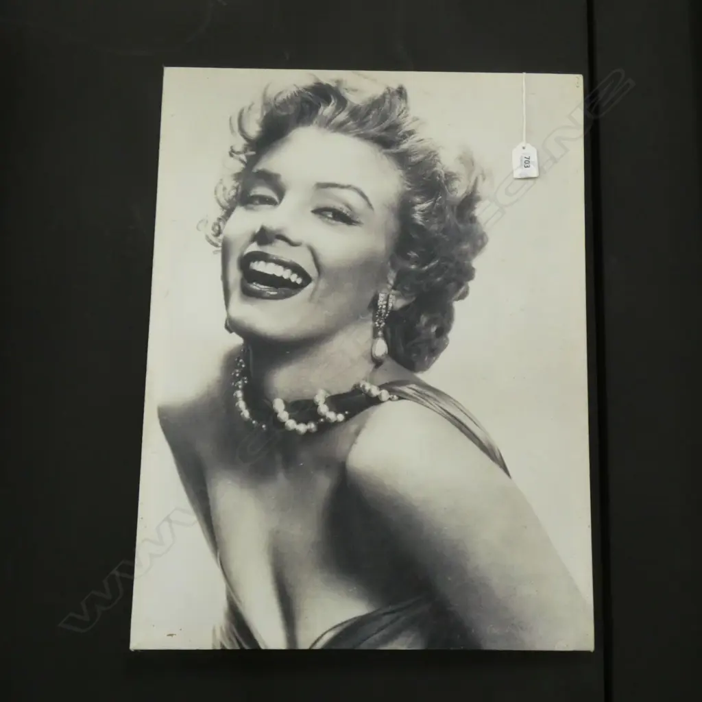 MARILYN MONROE PHOTO ON CANVAS  425 X 560MM Image 1++