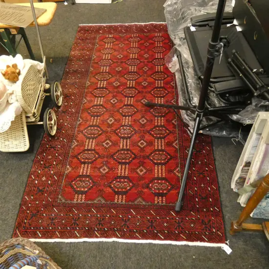 HAND WOVEN WOOL RUG...