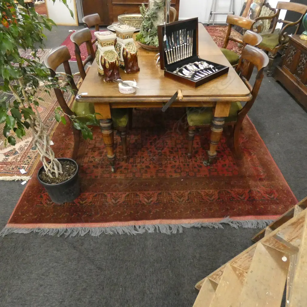 LARGE HAND KNOTTED ALL WOOL RUG... Image 1++
