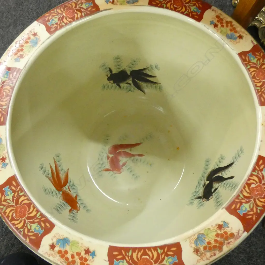 CHINESE FISH BOWL POT 370mm dia Image 1++