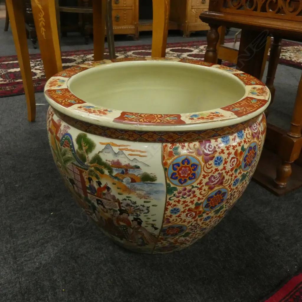 CHINESE FISH BOWL POT 370mm dia Image 1++