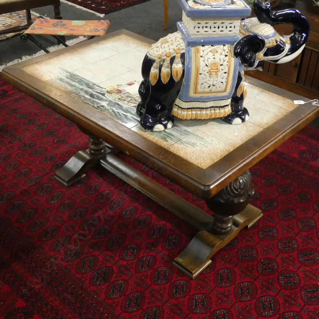 COFFEE TABLE TILED TOP W.1020mm Image 1++
