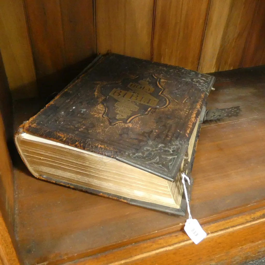 LARGE ANTIQUE BIBLE AF H.340mm Image 1++