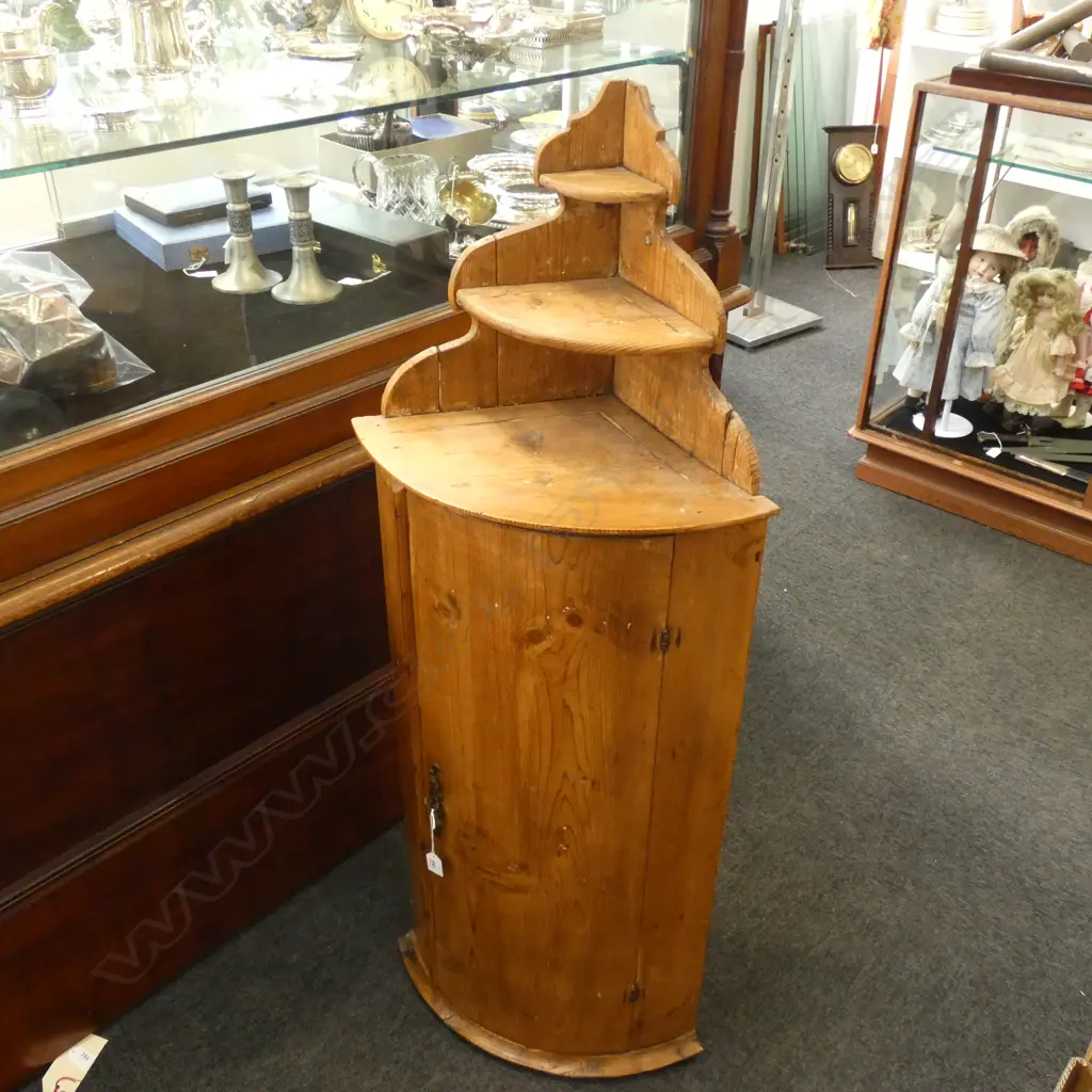 ANTIQUE PINE CORNER CABINET... Image 1++