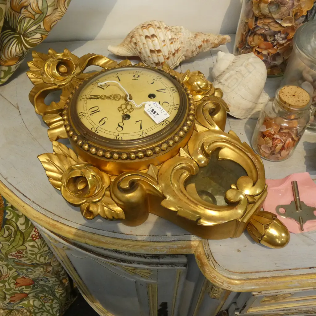 GILDED CLOCK H.520mm Image 1++