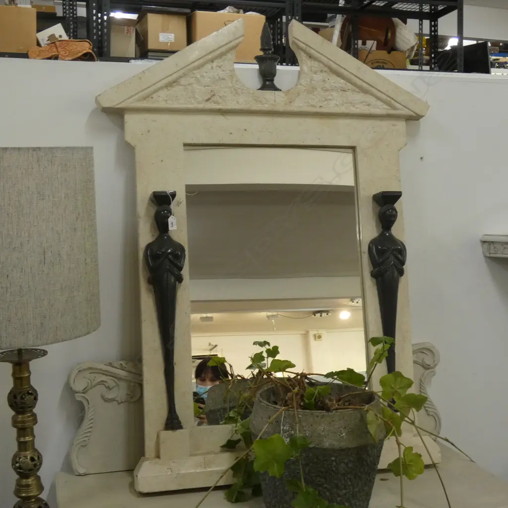 NEO CLASSICAL STYLE OVER MANTLE MIRROR 1250x950mm Image 1++
