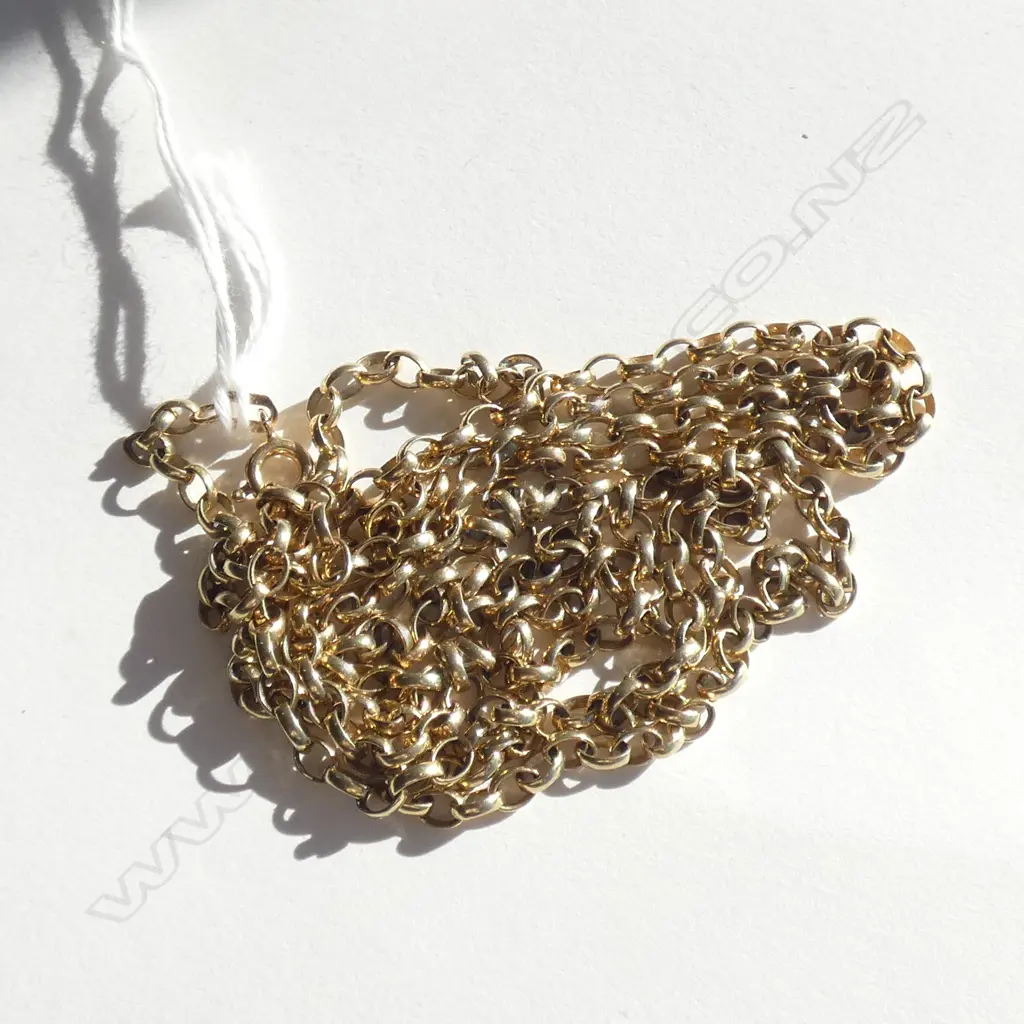 9CT BELCHER LINK NECK CHAIN 18.5GMS 940mm Image 1++