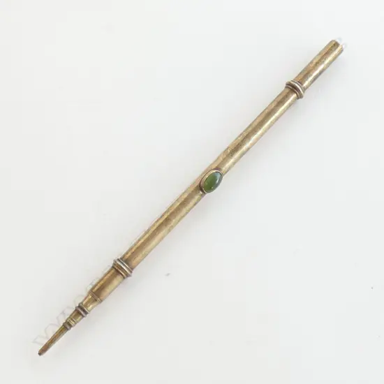 STERLING SILVER AND POUNAMU DIP PEN