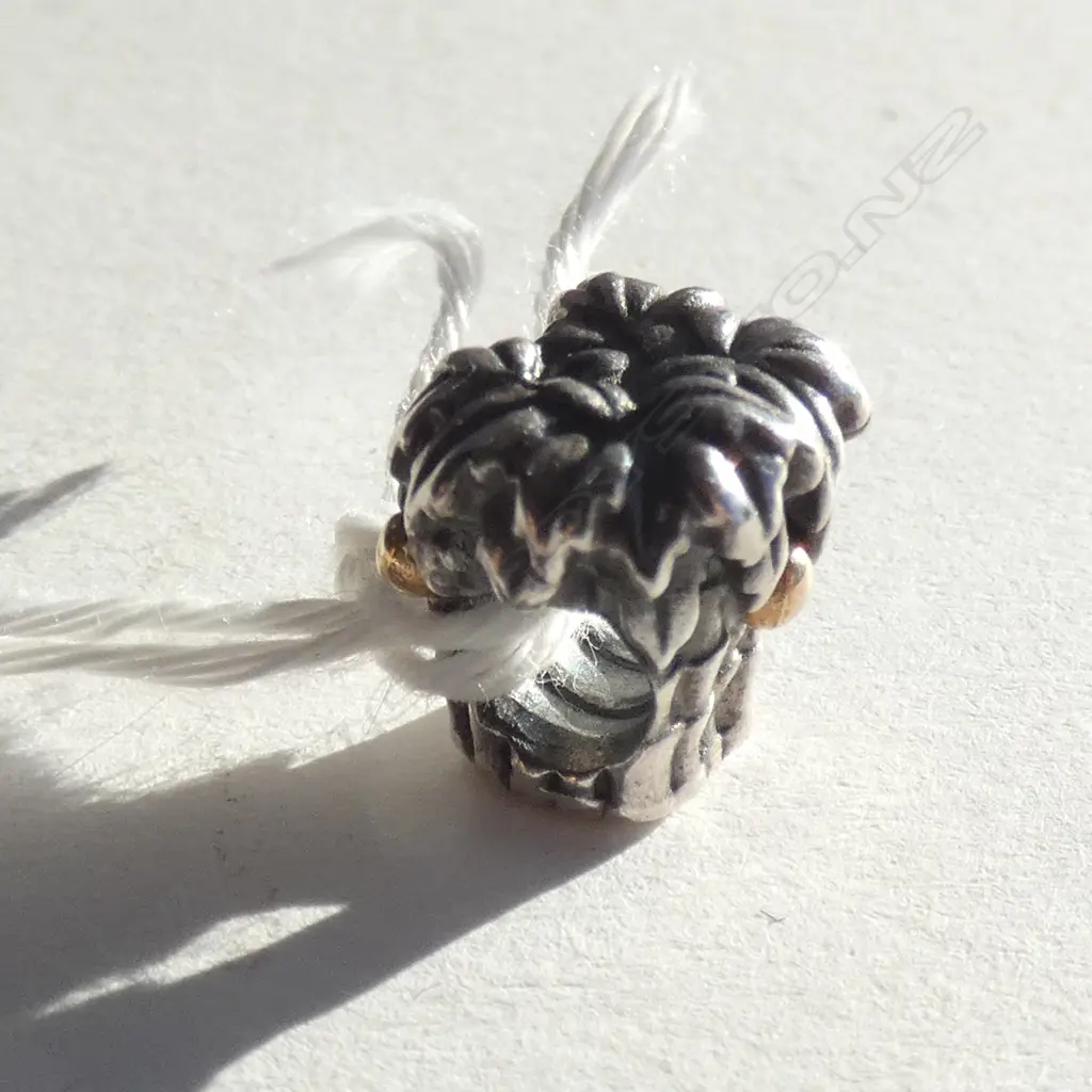 PANDORA COCONUT TREE CHARM SILVER & GOLD Image 1++
