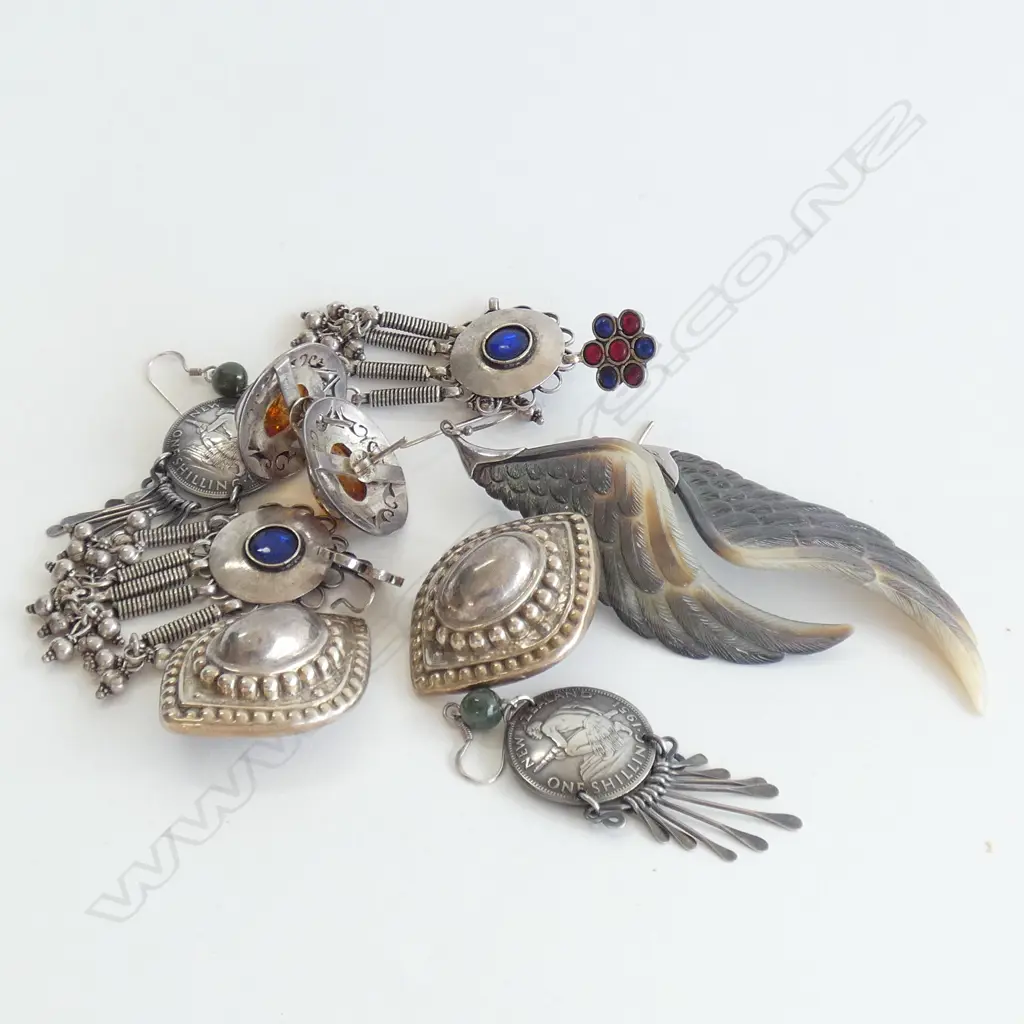 5 PRS 925 STG EARRINGS 97 GRAMS Image 1++