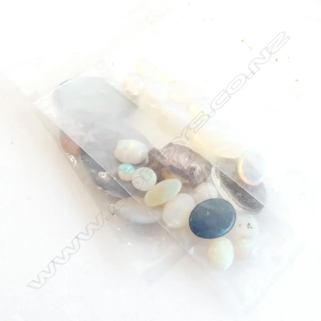 3 BAGS OF OPAL CABOCHONS. SOME DOUBLETS INCLUDED 25+ Image 1++