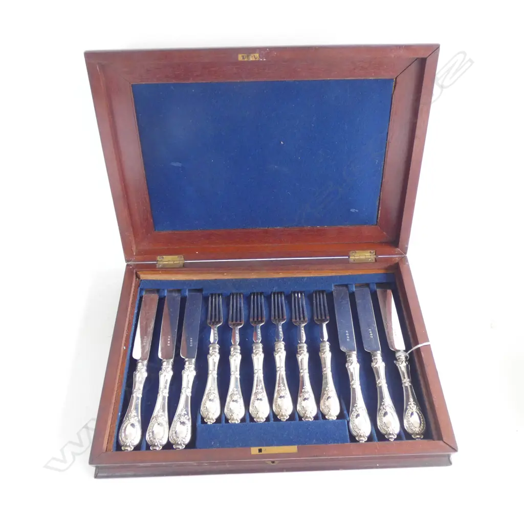 EARLY 20THC CASED FRUIT SERVICE Image 1++