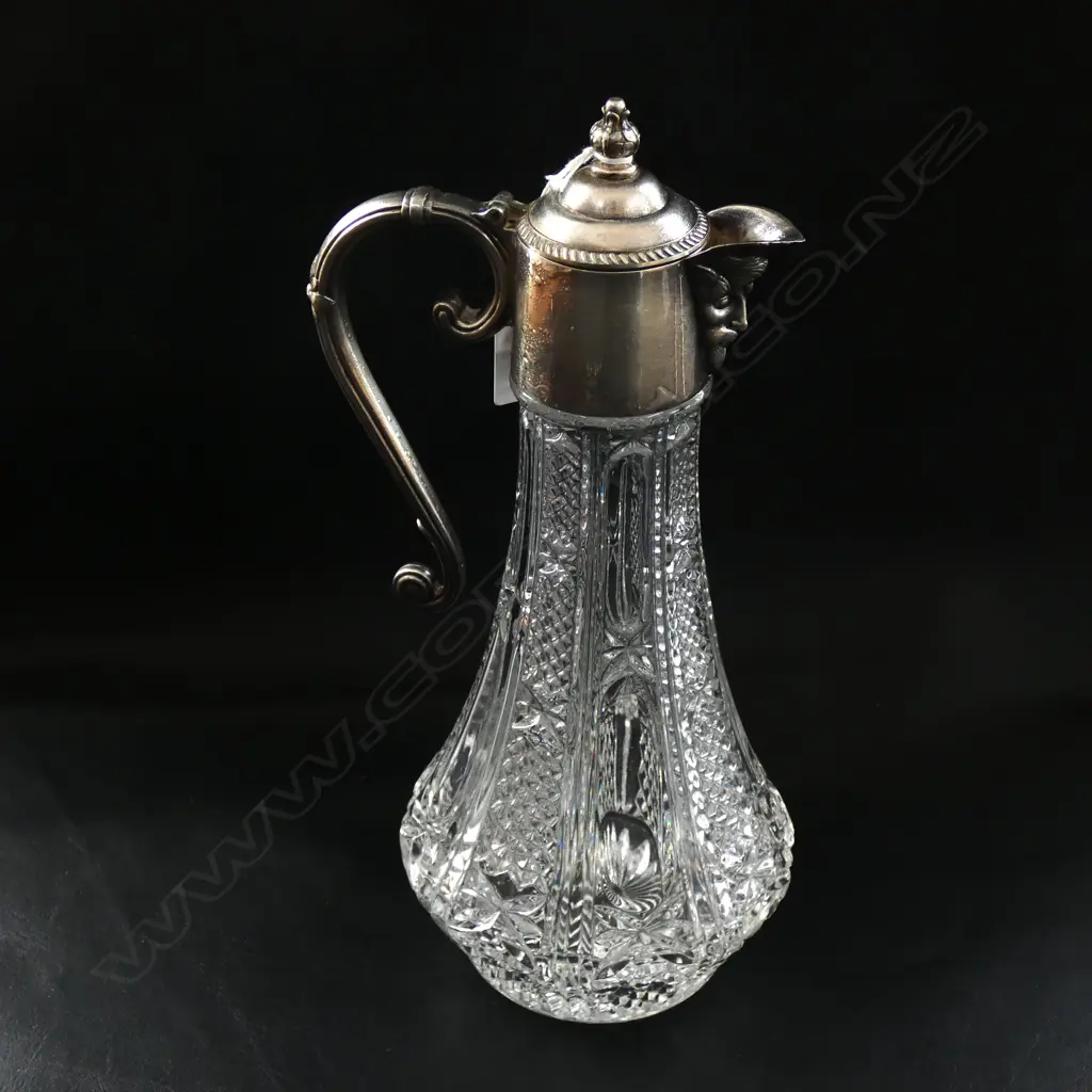 EP PRESSED GLASS CLARET JUG H.280mm Image 1++