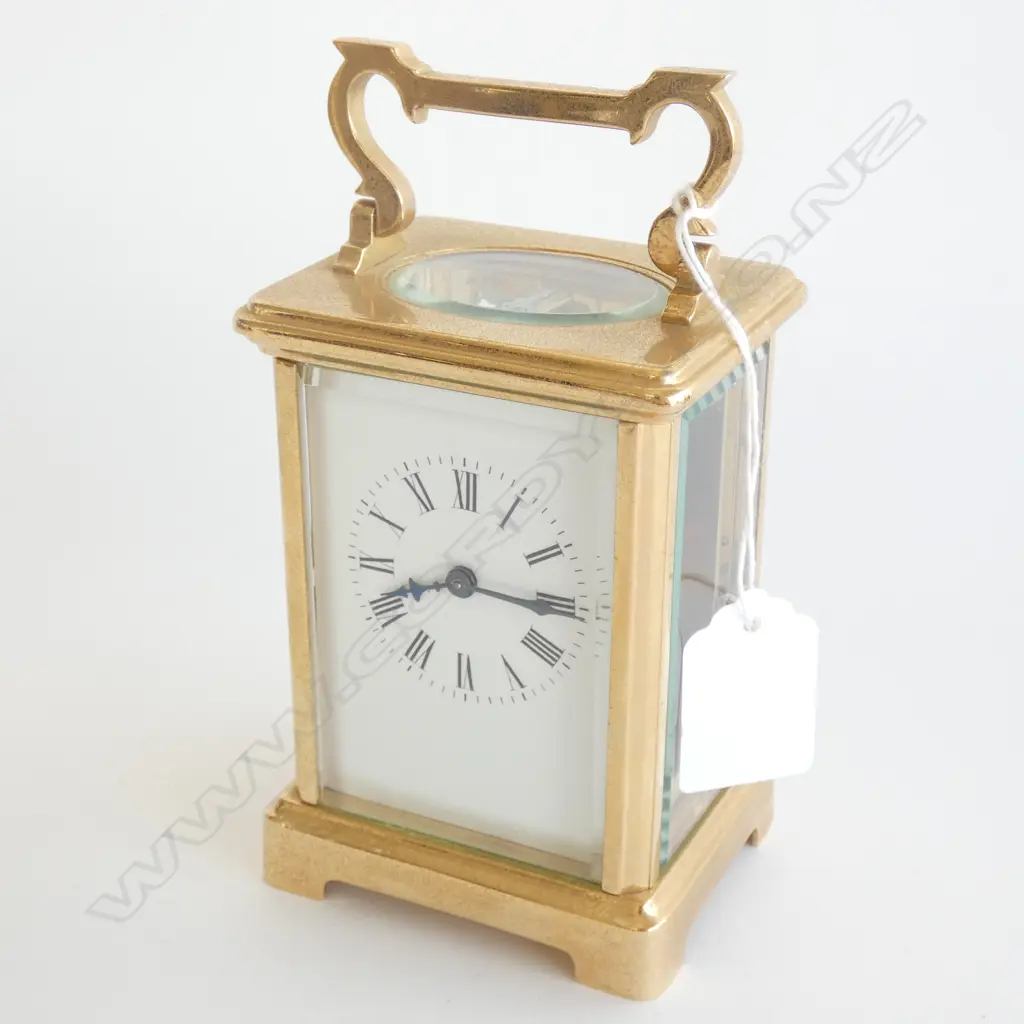 BRASS CARRIAGE CLOCK H. 120MM (19778) Image 1++
