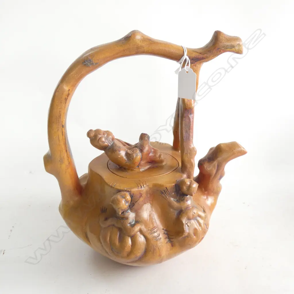 LARGE CHINESE YIXING WARE STYLE TEAPOT H.300mm Image 1++