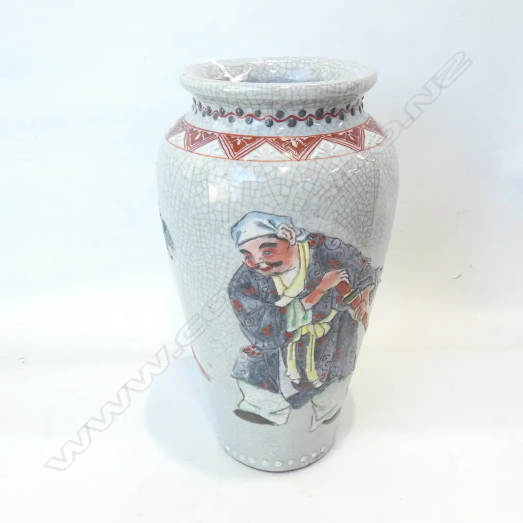 JAPANESE SATSUMA VASE H. 265MM Image 1++