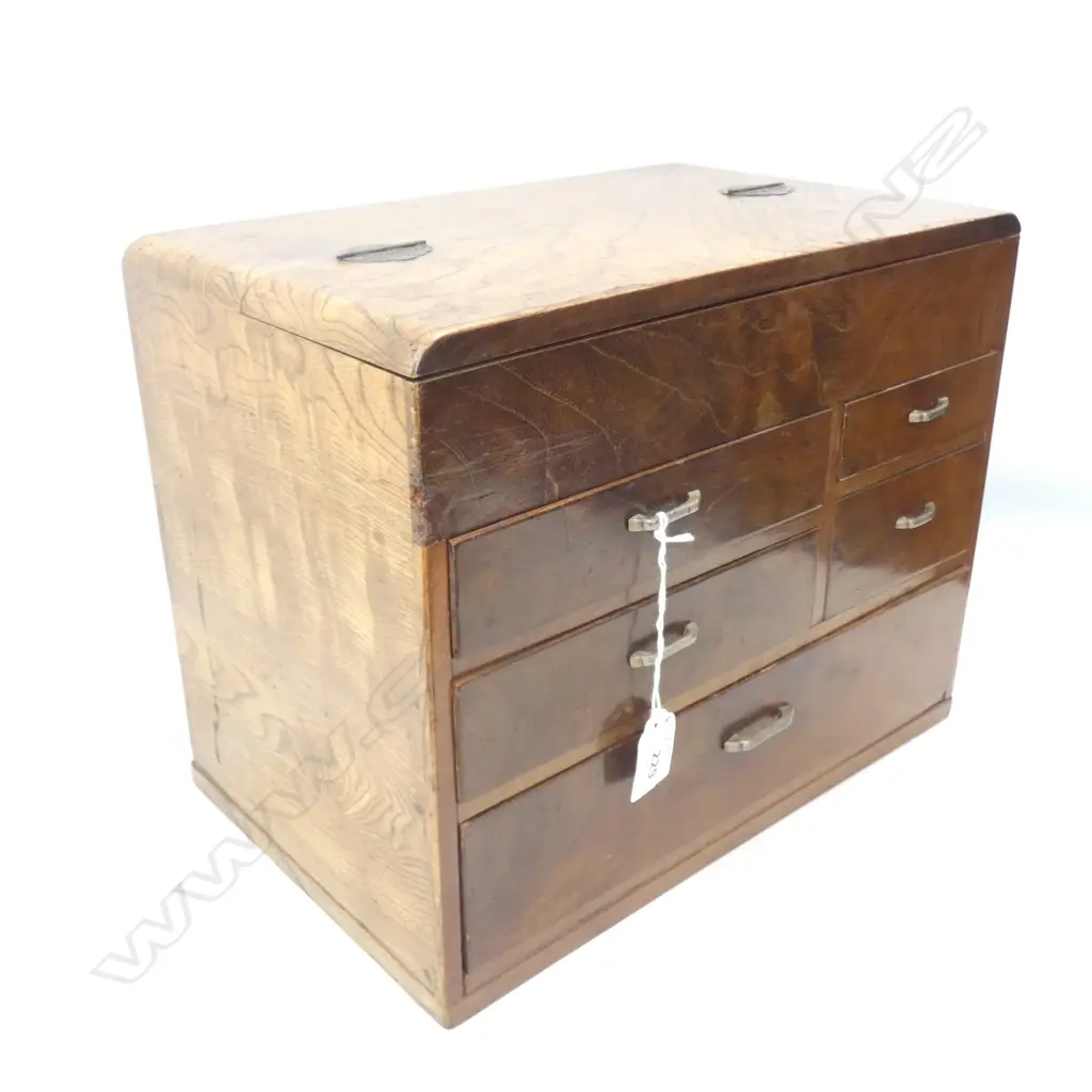 JAPANESE PALE WOOD SEWING BOX... Image 1++