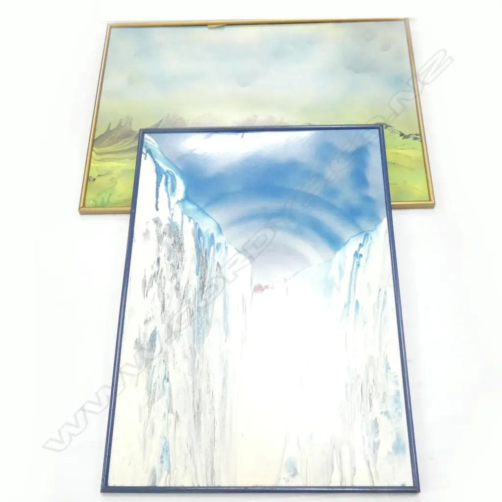 TWO LG ABSTRACT PRINTS  630 X 885MM Image 1++