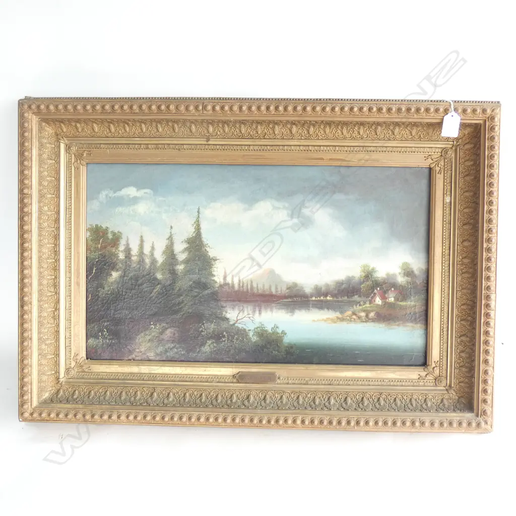 R. FIGDOR 19THC OIL PAINTING CONTINENTAL SCENE 320 X 560mm Image 1++