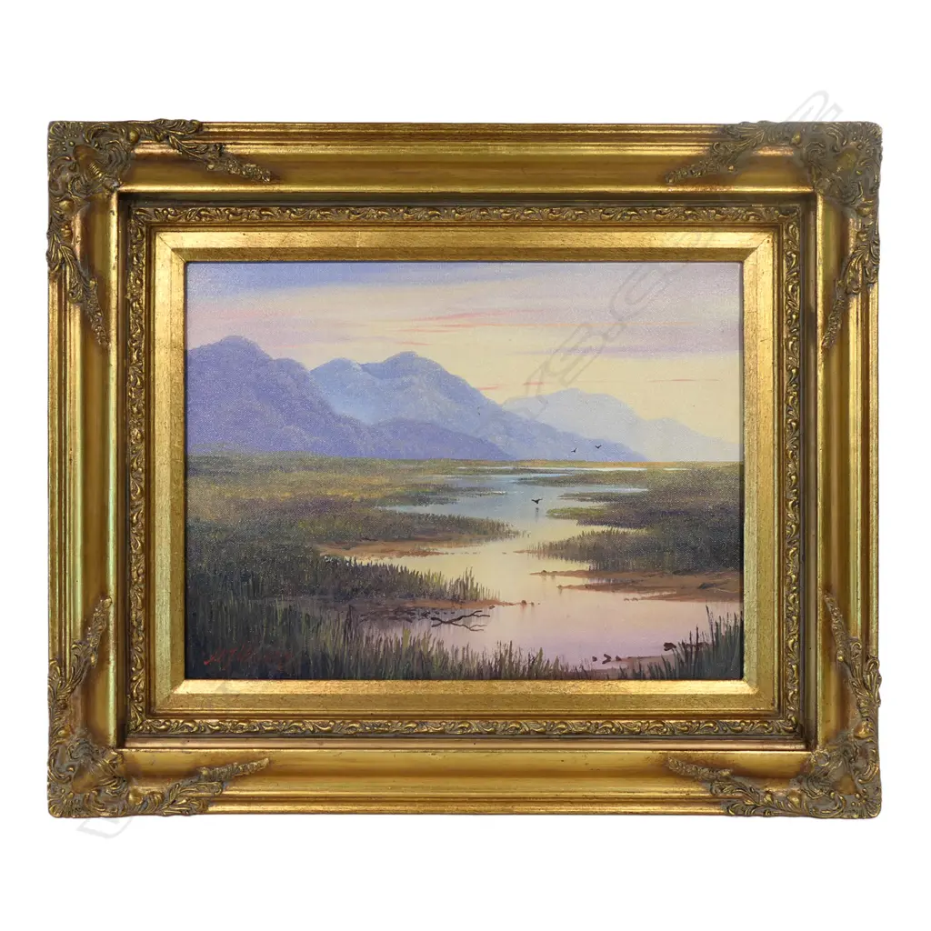 TIM WILSON, 'SOUTHERN MARSHLANDS', OIL, SIGNED & DATED '91, 380 X 280MM Image 1++