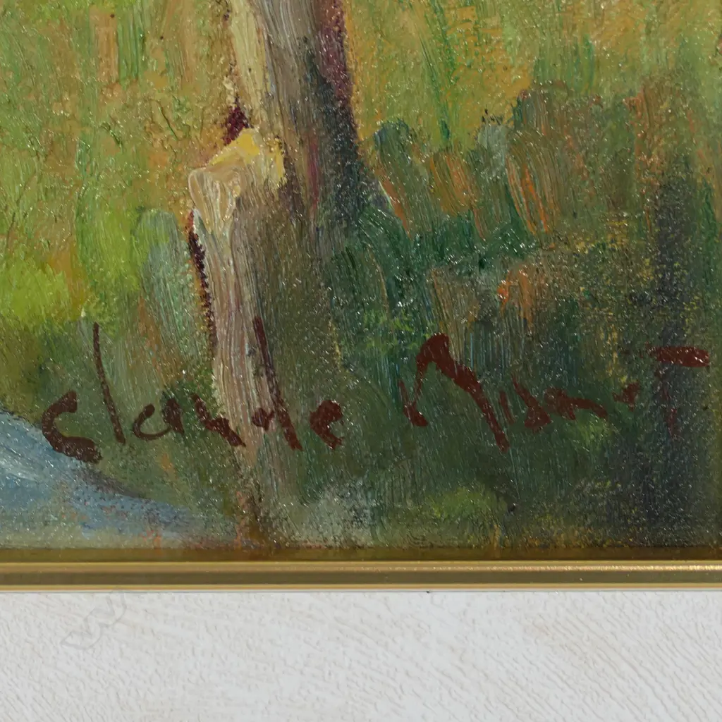 AUTUMN SCENE WITH CATTLE, OIL ON CANVAS, SIGNED, 500 X 620MM Image 1++