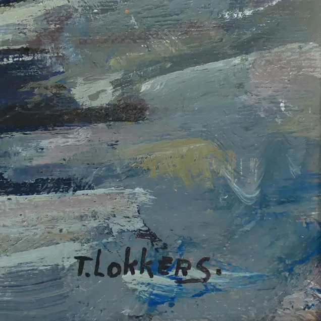 THEA LOKKERS, 'SERPENTINE GORGE, MACDONALD RANGES', ACRYLIC, SIGNED Image 1++