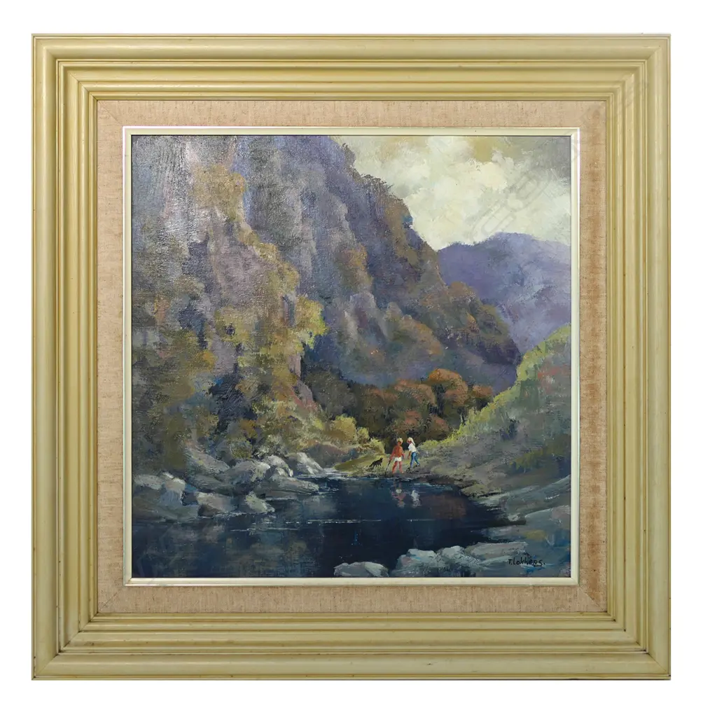 THEA LOKKERS, 'SERPENTINE GORGE, MACDONALD RANGES', ACRYLIC, SIGNED Image 1++