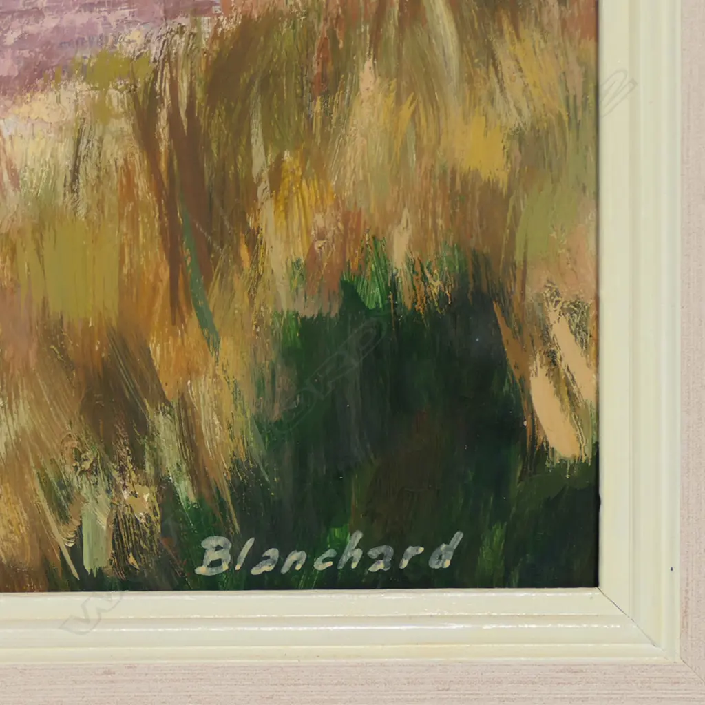 BRIAN BLANCHARD, BEACH SCENE GEORGETOWN, OIL, SIGNED, 410 X 740MM Image 1++