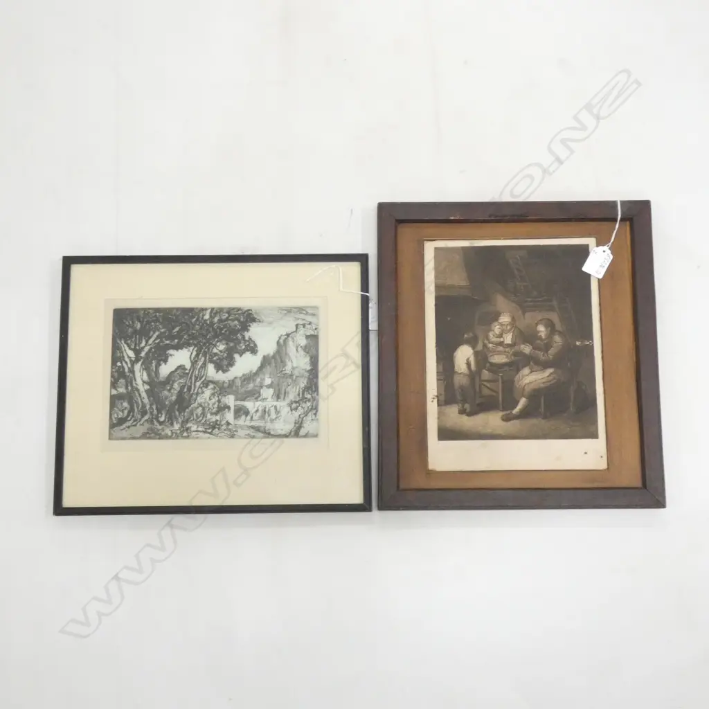 FRANK BRANGWYN ETCHING CASTLE 170 X 250mm + OTHER... Image 1++