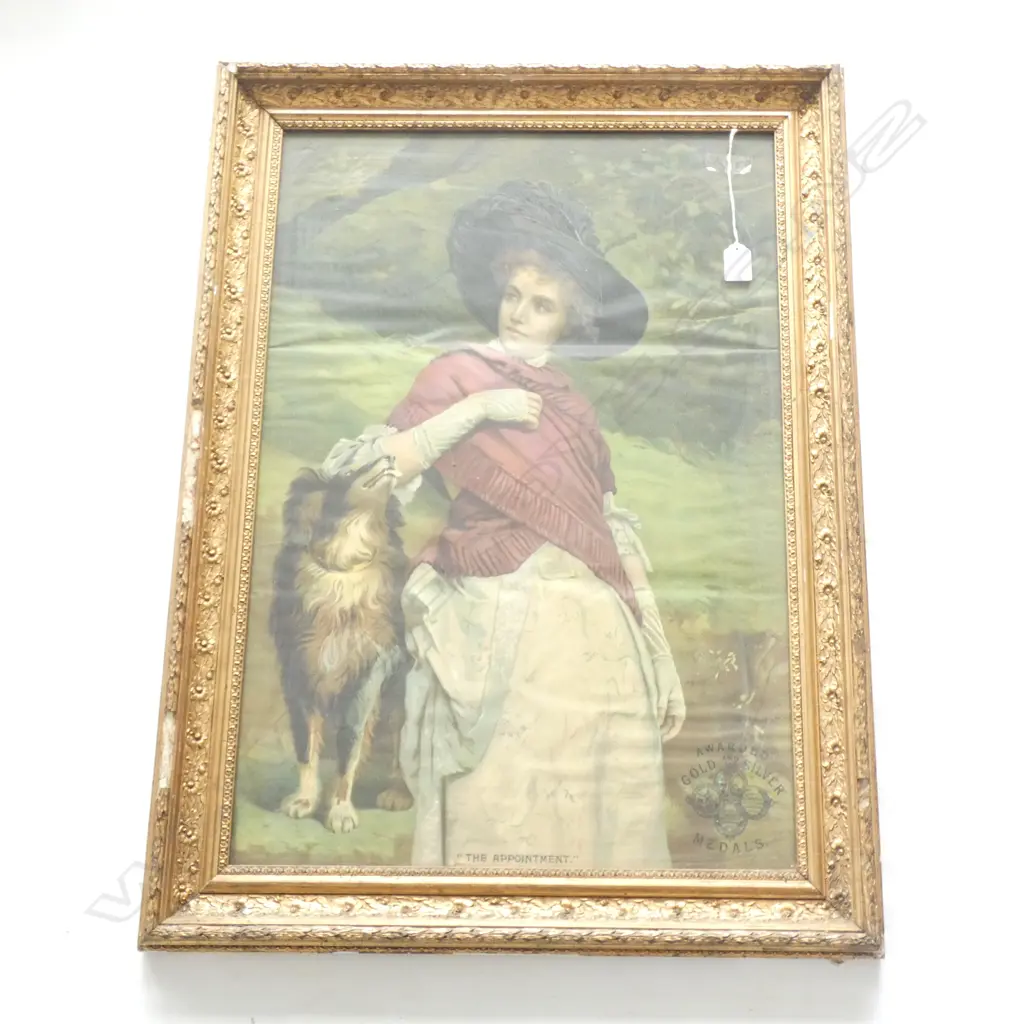 (19800) PORTAIT CHROMOLITHO GILT FRAME 590x800 MM Image 1++