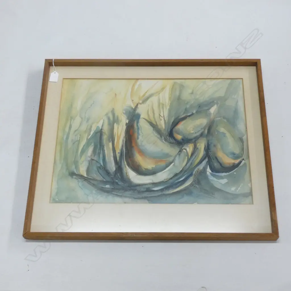 JOHN HOVELL (1937-2014) SIGNED ABSTRACT W/C '68 390x535mm Image 1++