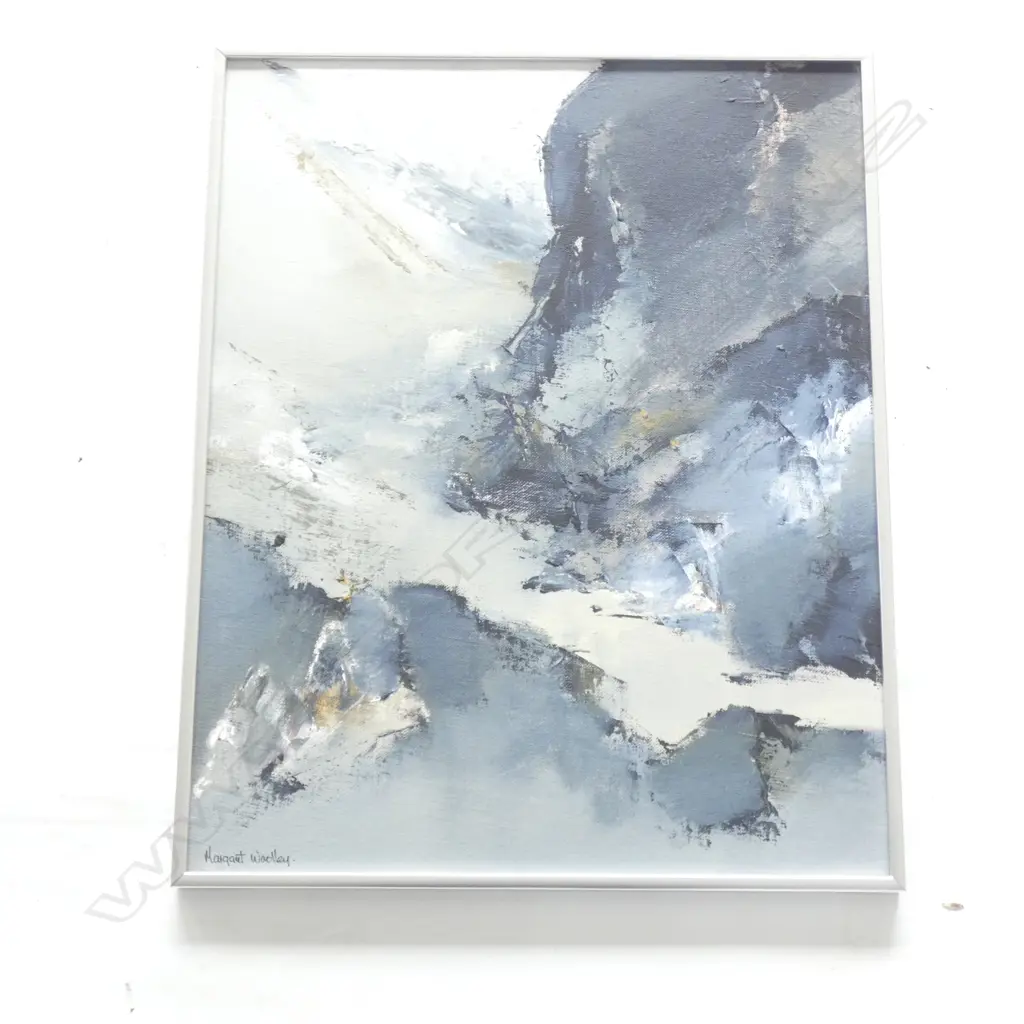 MARGARET WOOLLEY LANDSCAPE OIL ON BOARD SIGNED 490 X 390 Image 1++