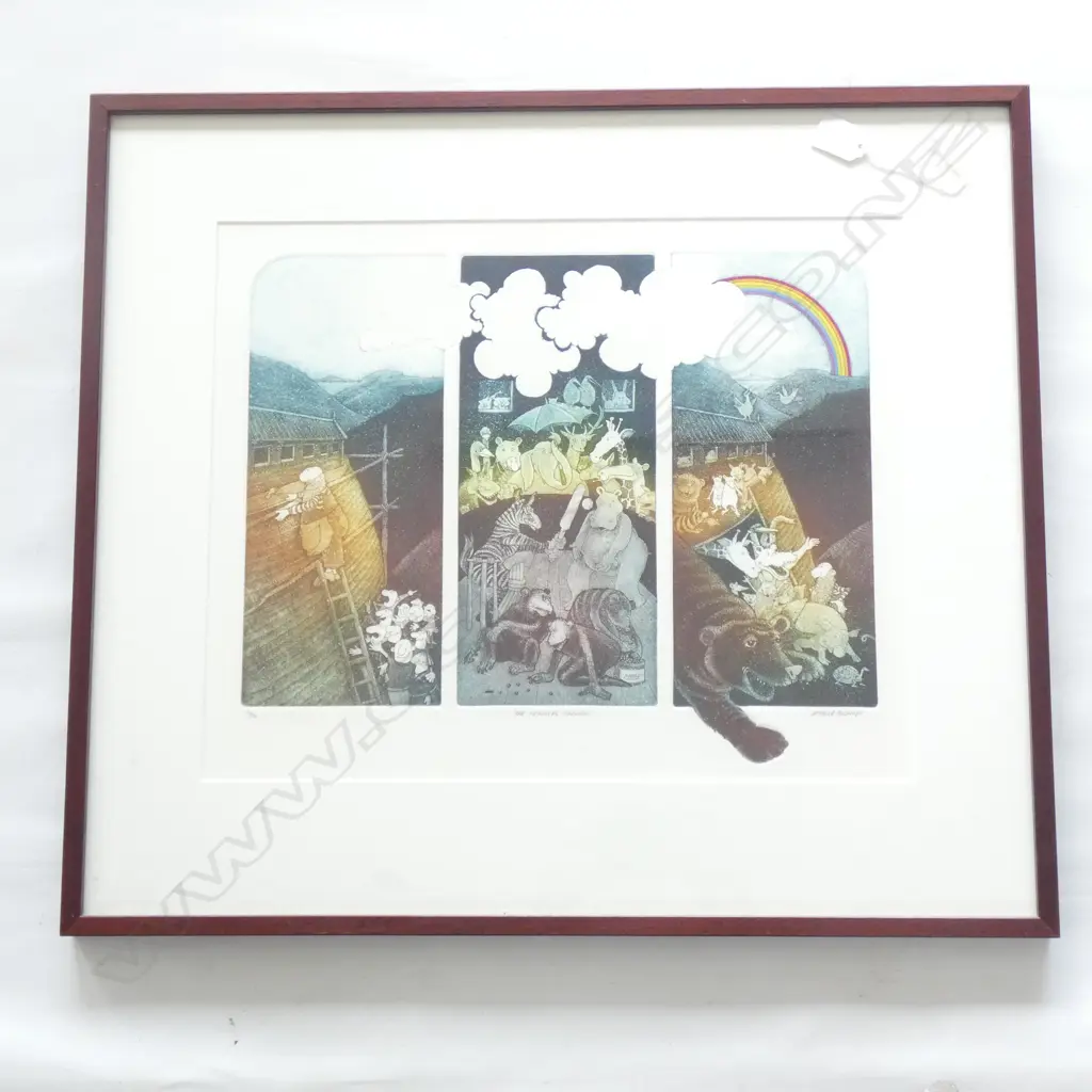 GARY TRICKER & MERLE BISHOP ETCHINGS 360X45MM Image 1++