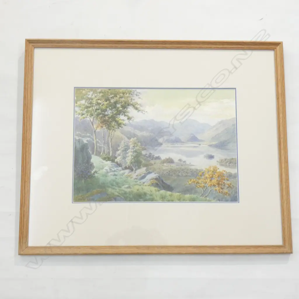 ALBERT ROSSER (AUST.) 'DERWENT WATER FROM CASTLE HEAD' W/C... Image 1++