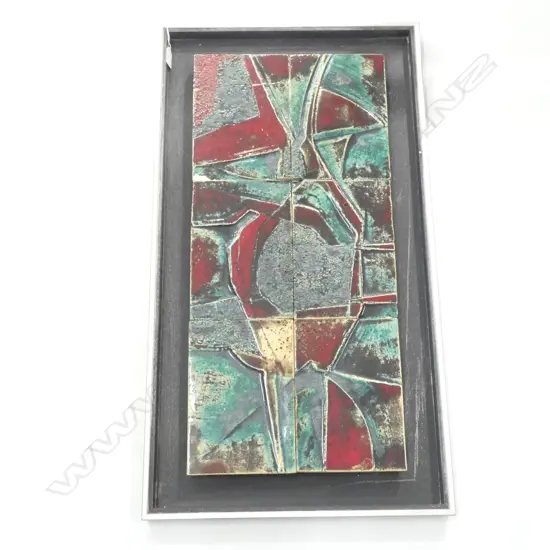 ABSTRACT 6 PANEL CERAMIC ARTWORK 725x335mm
