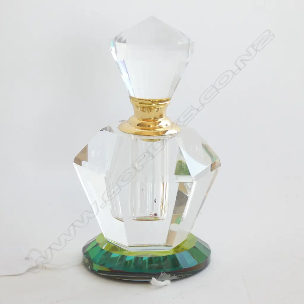 PRISM CUT GLASS SCENT BOTTLE H. 95MM Image 1++