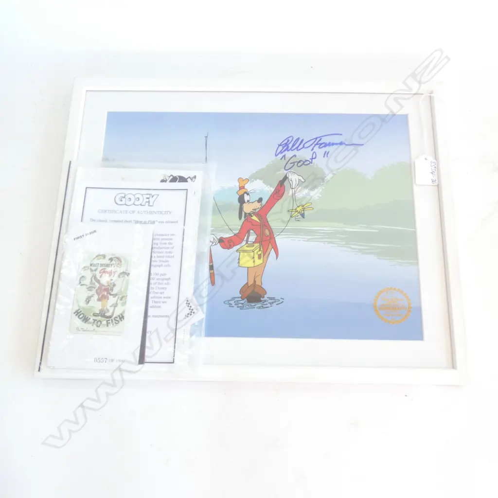 FRAMED 'GOOFY' SILK-SCREEN PRINT CARTOON PRINT Image 1++