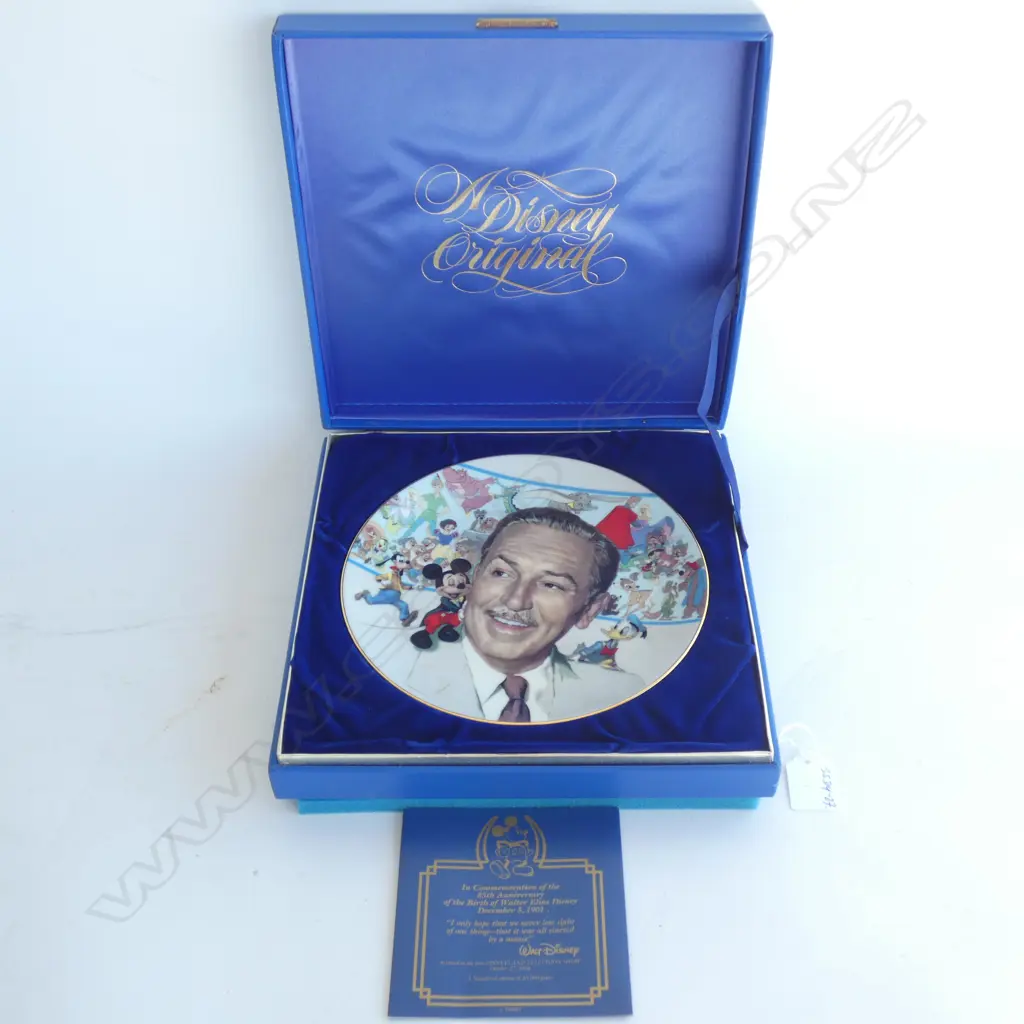 BOXED. The reverse detailed 'In Commemoration of the 85th Anniversary of the Birth of Walter Elias Disney... 1284/25 Image 1++