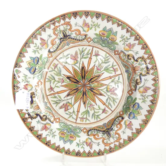 ASHWORTH IRONSTONE PLATE C1862-1880 DIA 260MM