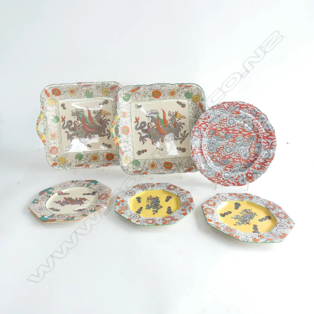 MASON IRONSTONE 6 PLATES DRAGON PATS Image 1++
