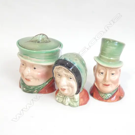 BESWICK CHARACTER CRUETS & MUSTARD POTS