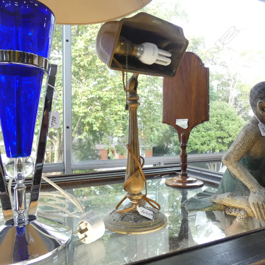 VINTAGE BANKERS LAMP H.400mm Image 1++