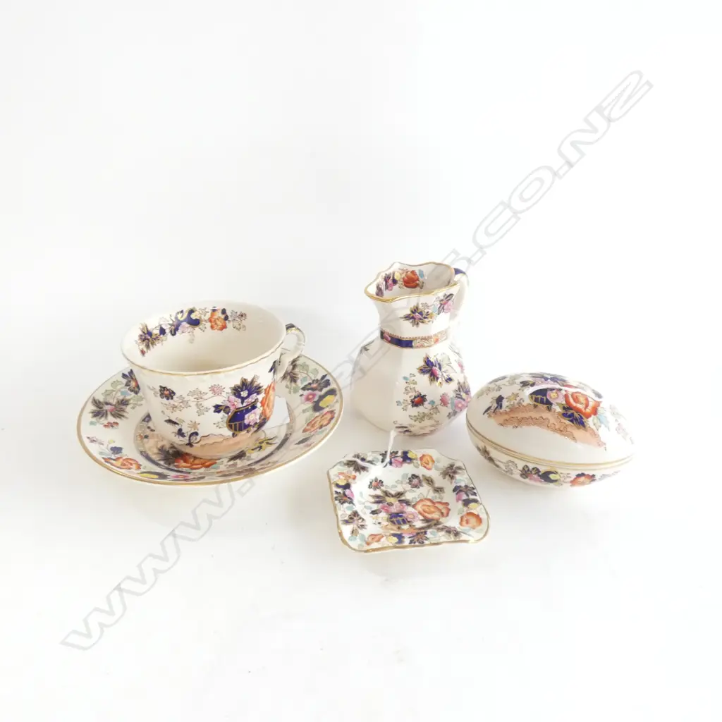 MASON IRONSTONE C/S JUG LIDDED EGG & DISH Image 1++